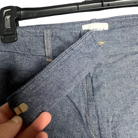 Marella Amedea Trousers Cropped In Navy Size 12 - Picture 5 of 8